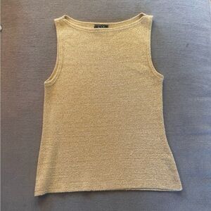 Vintage Eye Candy Gold Sparkly Tank